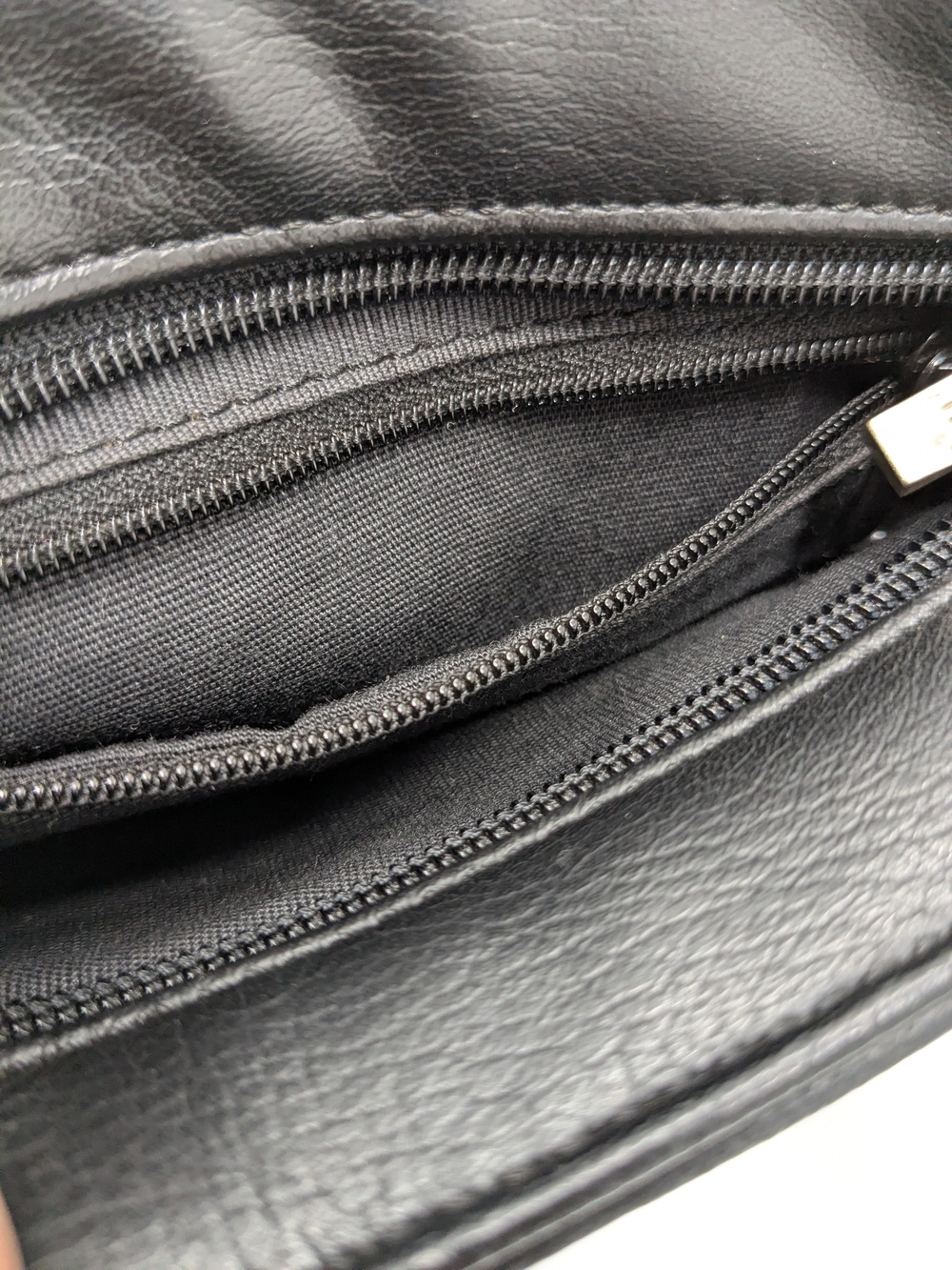 Esprit Black Smooth Leather Small Satchel Bag - Picture 15 of 15